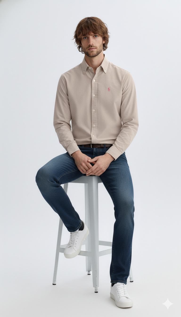 Ralph LaurenPremium Formal Shirt for Men Fit Premium Cotton Button-Down Shirt - Image 5