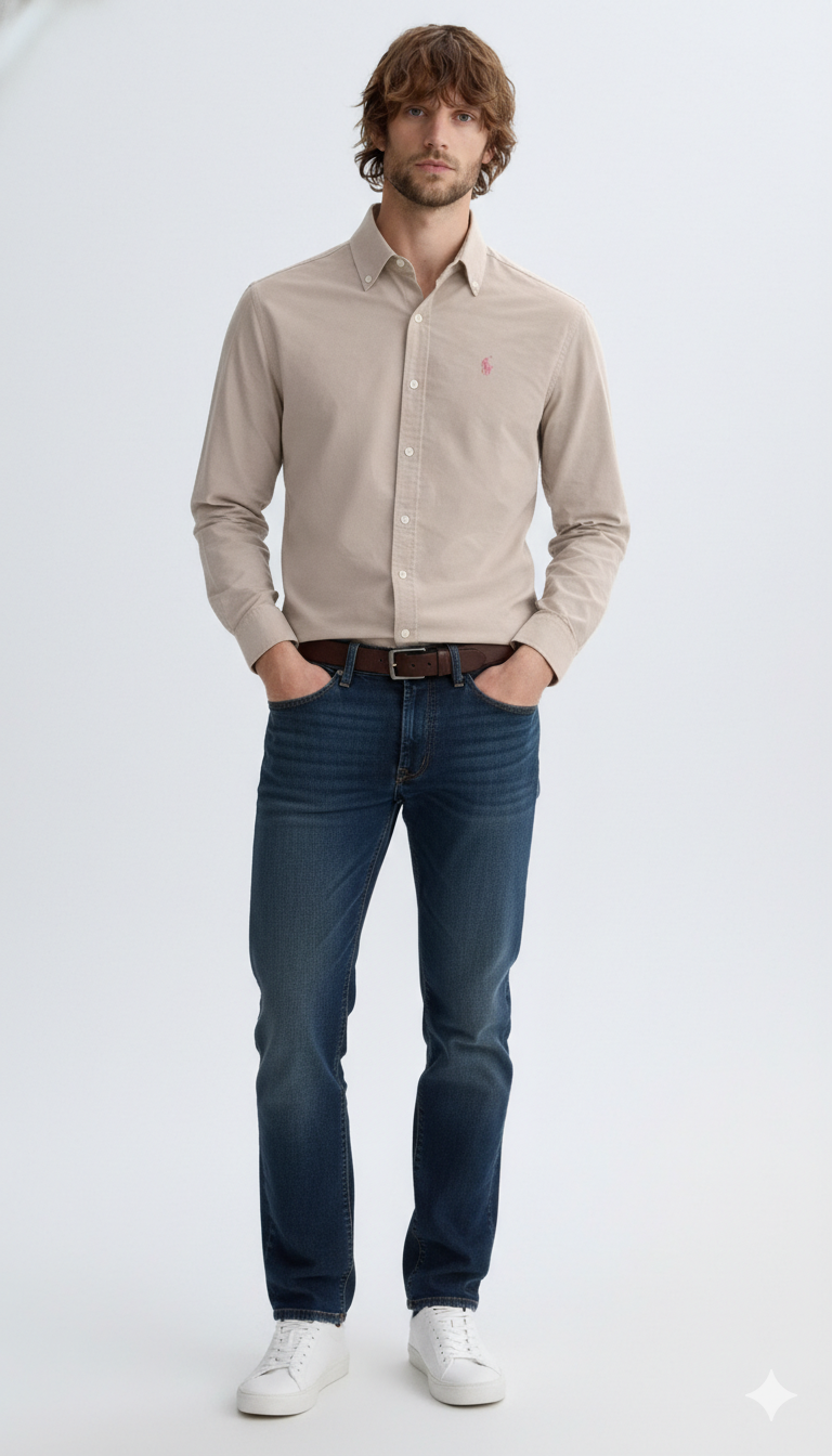 Ralph LaurenPremium Formal Shirt for Men Fit Premium Cotton Button-Down Shirt