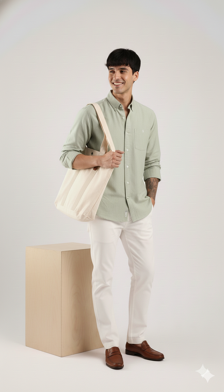 Best Premium Original Ralph Lauren Light Green Shirt - Image 7